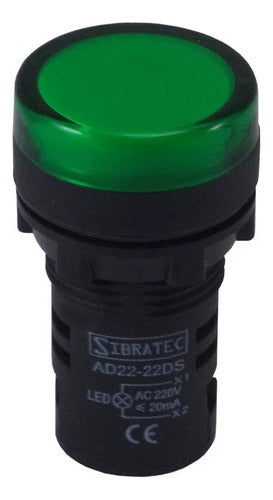 Sinaleiro Led Ad22-g Verde - Sibratec - Importadora Eletrica Brasilia