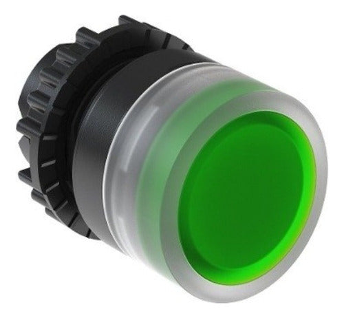 Frontal Botao Faceado Iluminado Plastico 22mm Verde Csw-bfi2 - Importadora Eletrica Brasilia