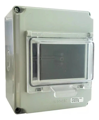 Caixa Quadro Passagem Disjuntor Sobrepor Din 4 Sm03304 Steck - Importadora Eletrica Brasilia