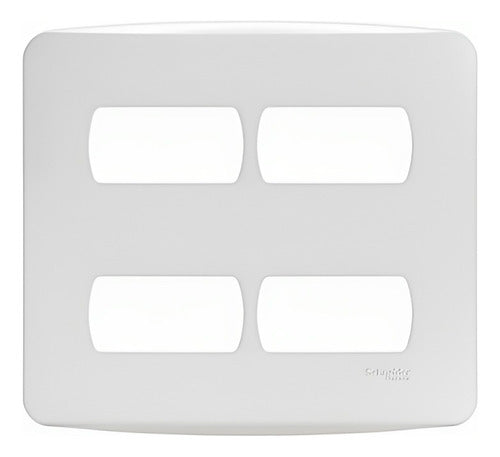 Placa 4x4 P/ 4 Modulos Separados Horizontal 680175 Pial - Importadora Eletrica Brasilia