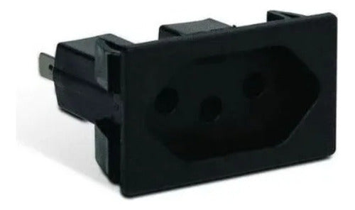 Tomada Embutir Painel Eletrico Movel 2p+t 10a S-8624 Steck - Importadora Eletrica Brasilia