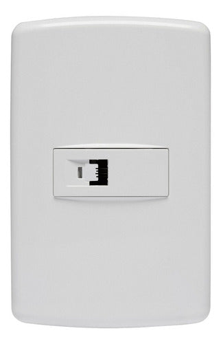Tomada Telefone Rj11 2 Fios 4x2iriel Duale Up Cor Branco - Importadora Eletrica Brasilia