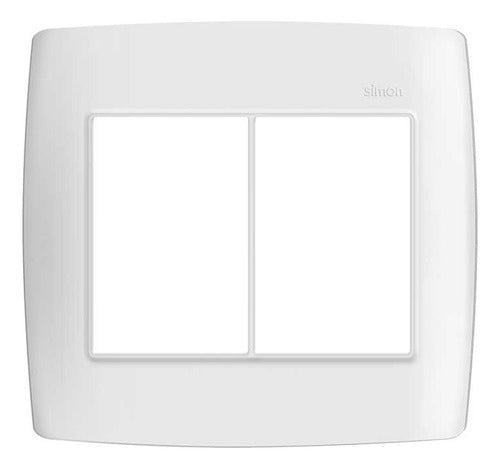 Placa 4x4 6 Modulos C/ Suporte Branca S30 30913-50 Simon - Importadora Eletrica Brasilia