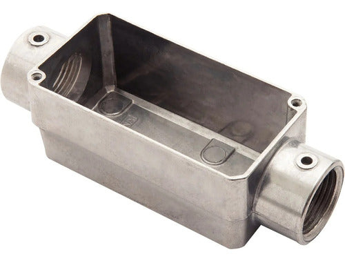 Condulete Aluminio Rosca Bsp S/tampa C 1 56101303 - Importadora Eletrica Brasilia