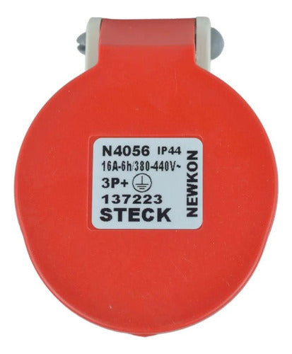 Acoplamento 16a 3p+t 4056 380/440v Ip44 6h - Steck - Importadora Eletrica Brasilia