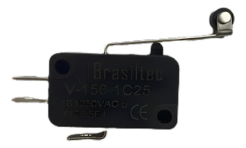 Chave Fim De Curso V-156-1c25 15a Micro Switch Com Rolete - Importadora Eletrica Brasilia