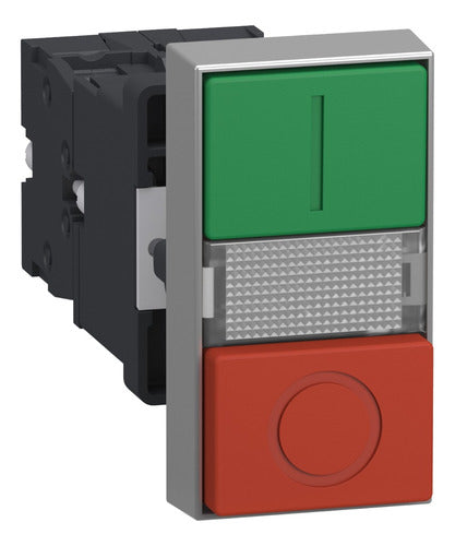 Botao Duplo Luminoso Na+nf 24v Vd/vm I/o Xa2ew7l3741b5 - Importadora Eletrica Brasilia