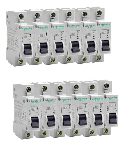 Caixa C/ 12 Disjuntor Monopolar 6a Curva C 3ka 220v K32a1c6 - Importadora Eletrica Brasilia