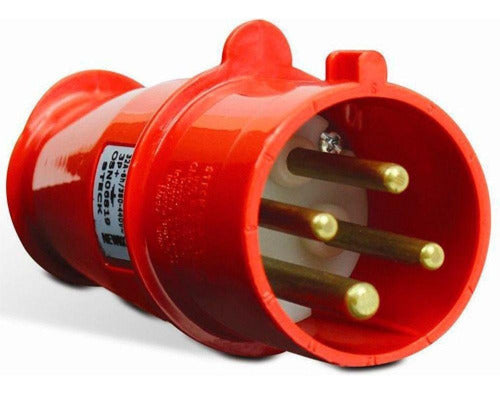 Plug Industrial 3p+t 16a 380/440v 6h Vermelho S-4076 Steck - Importadora Eletrica Brasilia
