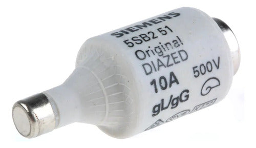 Fusivel Diazed 10a 500v Retardado 5sb251 Siemens - Importadora Eletrica Brasilia