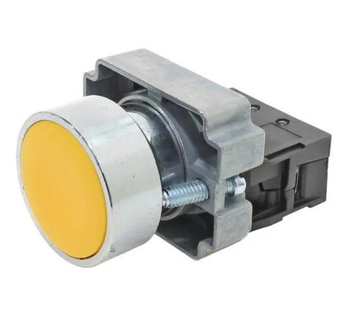 Botao Faceado 22mm Metalico Amarelo Hb2-ba51 Bhs - Importadora Eletrica Brasilia