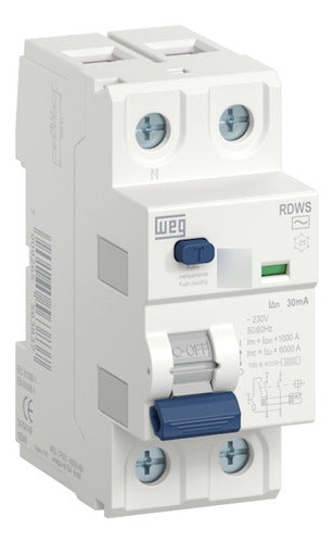 Interruptor Diferencial Residual Bipolar 25a 30ma 14764112 - Importadora Eletrica Brasilia