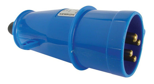 Plug Industrial Newkon 3p+t 63a 9h Ip67 N4579 Azul - Steck - Importadora Eletrica Brasilia