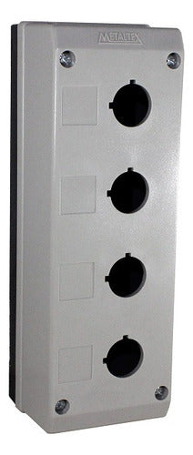 Caixa Plastica Com 4 Furos P/ Botao 22mm Tn2-b4 Metaltex - Importadora Eletrica Brasilia