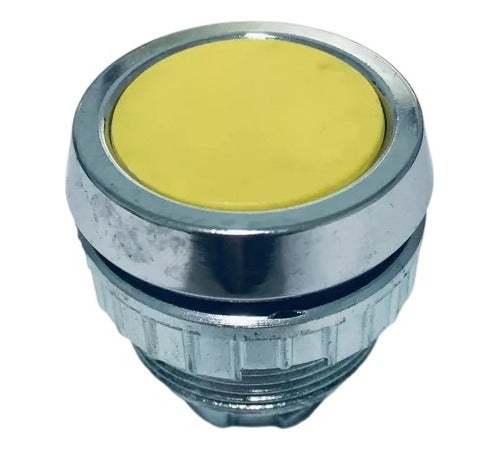 Botao 30mm Impulso Faceado Amarelo Bz304 - Importadora Eletrica Brasilia