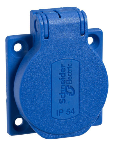 Tomada Embutir 2p 10/16a 50x50 250vca Ip54 Az Pks51b - Importadora Eletrica Brasilia