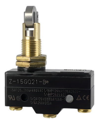 Chave Fim De Curso Micro Switch Z-15gq21-b Roldana 15a 250v - Importadora Eletrica Brasilia