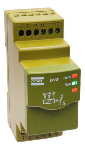 Rele Supervisao Trifasico Falta E Sequencia 208-480v Coel Bvs1p - Importadora Eletrica Brasilia