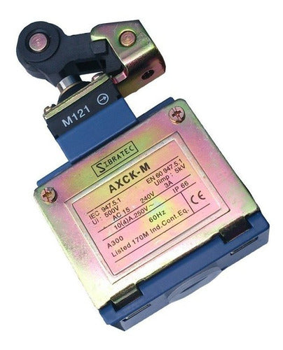 Chave Fim De Curso 1na+1nf Axck-m121 Roldana Tipo Gatilho Cor Azul - Importadora Eletrica Brasilia