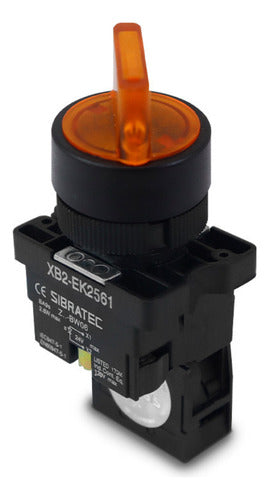 Chave Seletora Iluminada Ek2561 2 Posicoes Amarelo 220v 1na - Importadora Eletrica Brasilia