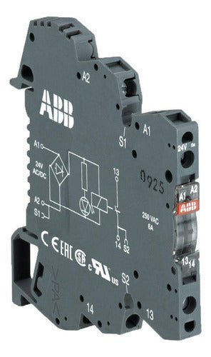 Rele Auxiliar Rb121a 6a 1naf - 24vcc/ca (1sna645001r0300) - Importadora Eletrica Brasilia
