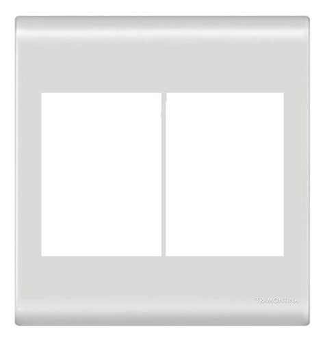 Placa 4x4 6 Postos Branco C/suporte 57106/031 Liz Tramontina - Importadora Eletrica Brasilia