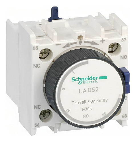 Bloco Temporizador Frontal 1na + 1nf 0,1-30s Lads2 Schneider - Importadora Eletrica Brasilia