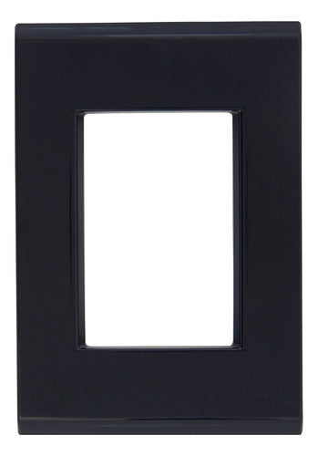 Placa 4x2 3postos Grafite C/suporte 57106/048 Liz Tramontina - Importadora Eletrica Brasilia