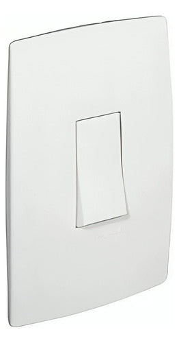 Conjunto 4x2 Interruptor Simples Vertical 611100 Pial - Importadora Eletrica Brasilia