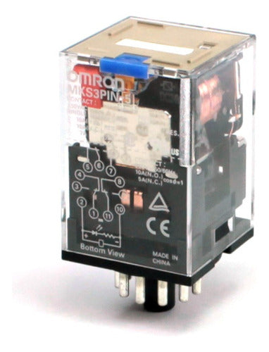 Rele Industrial Omron Reversivel 24vcc Mks3pin-5 24dc - Importadora Eletrica Brasilia
