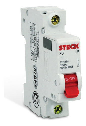 Disjuntor Monopolar 16a Curva C 3ka Sdd-61c16 Steck - Importadora Eletrica Brasilia