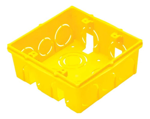 Caixa Luz Pvc 4x4 Amarela 57500/042 Tramontina - Importadora Eletrica Brasilia
