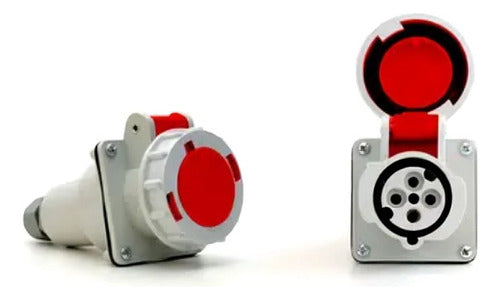 Acoplamento Femea 3p+t 63a 380/440v Ip44 Vm 4556 Strahl - Importadora Eletrica Brasilia