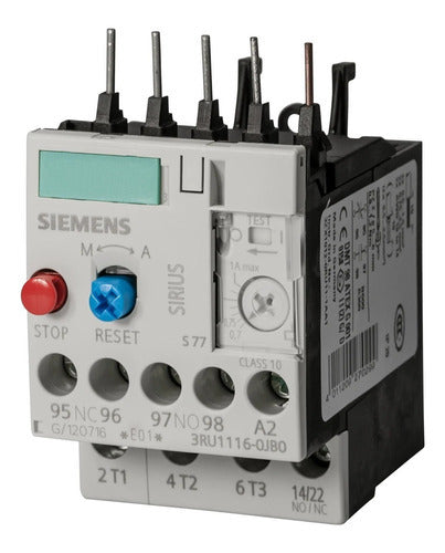 Rele Sobrecarga Termico Siemens 3ru1116-0jb0 Ajuste 0,7-1,0a - Importadora Eletrica Brasilia