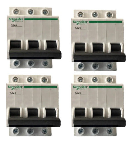 Caixa C/ 4 Disjuntor Tripolar 6a Curva C 4,5ka 230v K32f3c6 - Importadora Eletrica Brasilia