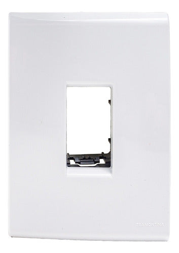 Placa 4x2 1posto Vertical C/suporte 57106/203 Liz Tramontina - Importadora Eletrica Brasilia