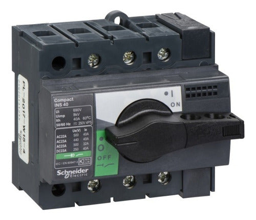 Interruptor Seccionador Ins40a 3p Schneider Electric 28900 - Importadora Eletrica Brasilia