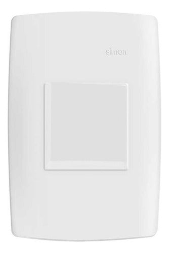 Conj Interruptor Duplo Simples 10a 250v Branco 4x2 S30 Simon - Importadora Eletrica Brasilia