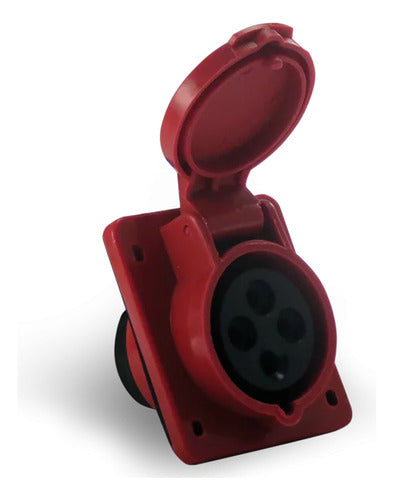 Tomada Embutir 2p+t 32a 380/440vca Ip44 Tes-3249 Soprano - Importadora Eletrica Brasilia