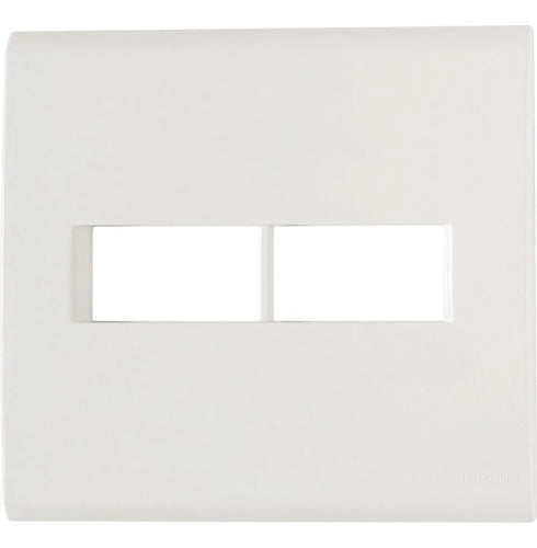 Placa 4x4 2 Postos Branco 57106/023 Liz Tramontina - Importadora Eletrica Brasilia