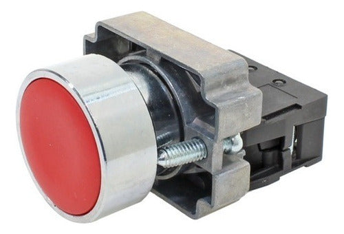 Botao Faceado 22mm Metalico Vermelho Hb2-ba42 1nf Bhs - Importadora Eletrica Brasilia