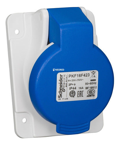 Soquete Industrial Embutido Angular Pratika Conex. Parafuso 1 - Importadora Eletrica Brasilia