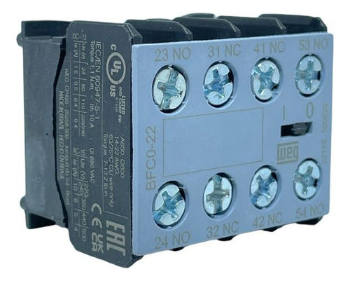 Bloco Contato Frontal 2na+2nf P/ Contator Cwc07/16 Bfco-22 - Importadora Eletrica Brasilia