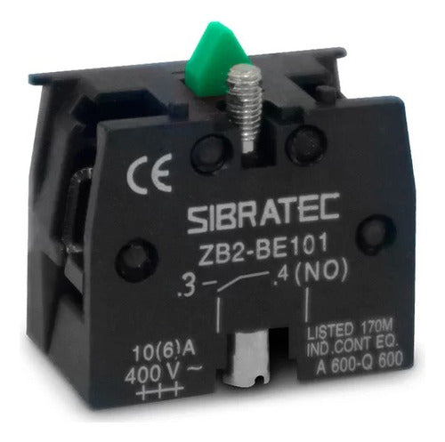Bloco De Contato Zb2-be101 1na Verde - Sibratec - Importadora Eletrica Brasilia