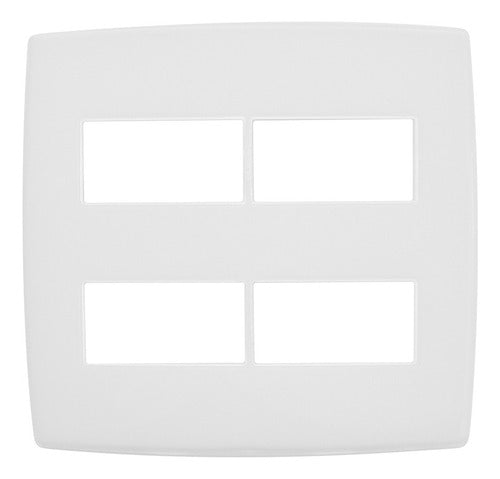 Placa 4x4 2+2 Modulos Separados 618514 Pial - Importadora Eletrica Brasilia