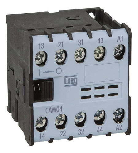 Mini Contator Aux. 6a 4na 24vca Caw04-40-00v05 10185947 - Importadora Eletrica Brasilia