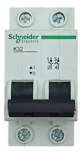 Disjuntor Bipolar  6a K32f2c6 Schneider