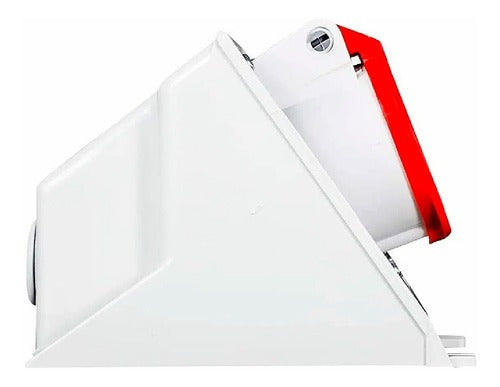 Tomada Sob Newkon 2p+t 16a 380/440v 9h N3009 Steck Cor Vermelho - Importadora Eletrica Brasilia