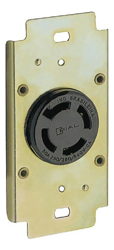 Tomada De Embutir Com Trava 3p+t 30a 440v 564 03 Pial - Importadora Eletrica Brasilia