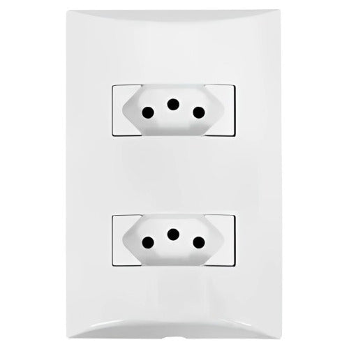 Tomada Dupla 2p+t 4x2 10a 250v Duale Up - Importadora Eletrica Brasilia